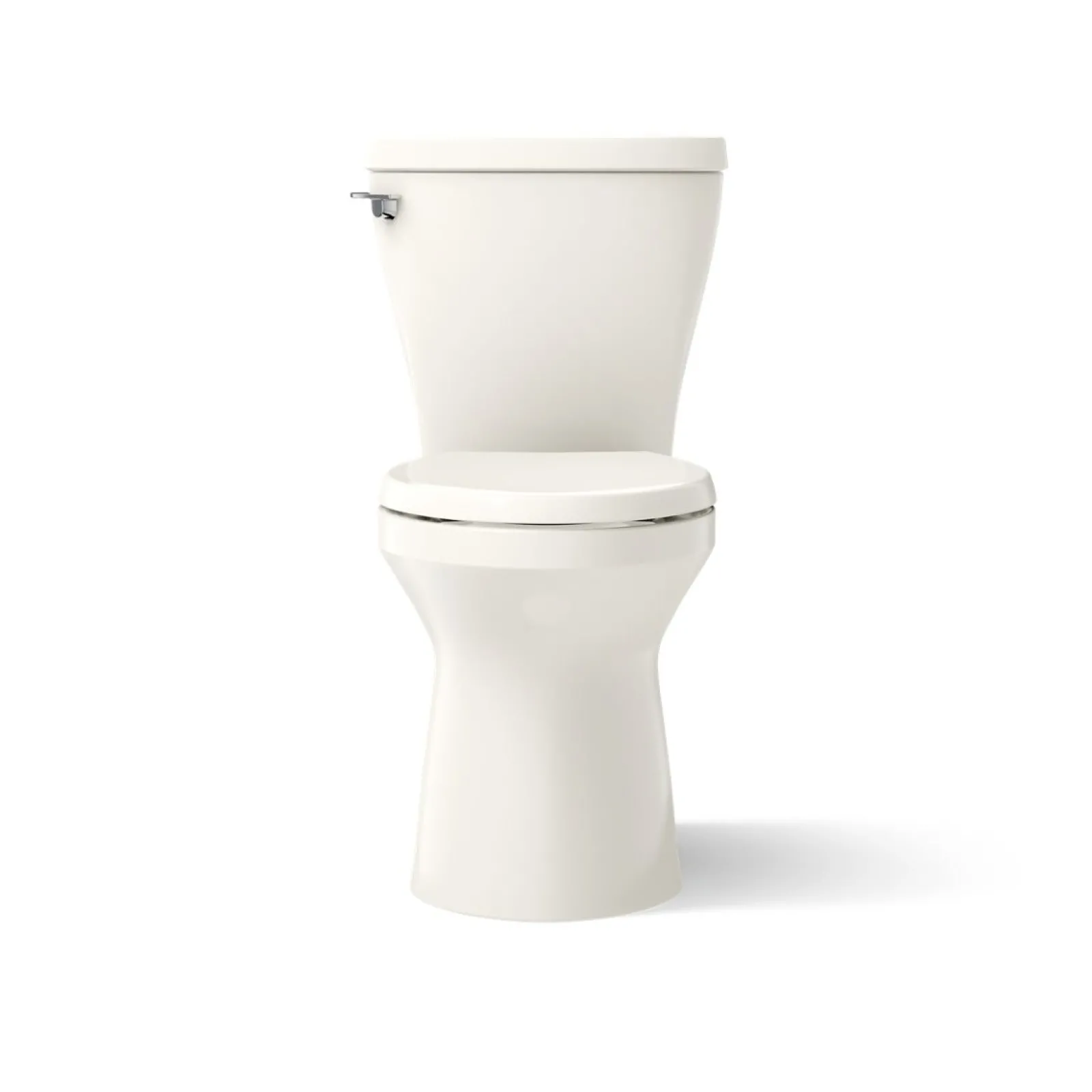 Two-piece elongated toilet with skirted trapway, 1.28 gpf^Kohler Clearance