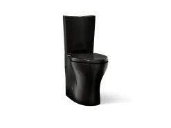 Two-piece elongated toilet with skirted trapway, dual-flush^Kohler Discount