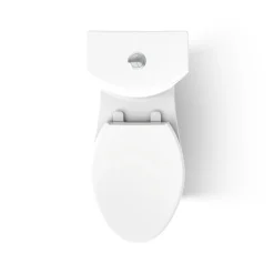 Two-piece elongated toilet with skirted trapway, dual-flush^Kohler Discount