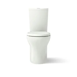 Two-piece elongated toilet with skirted trapway, dual-flush^Kohler Discount