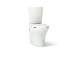 Two-piece elongated toilet with skirted trapway, dual-flush^Kohler Discount