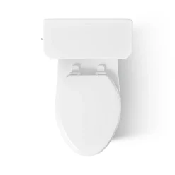 Two-piece elongated toilet with skirted trapway, 1.28 gpf^Kohler Best