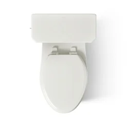 Two-piece elongated toilet with skirted trapway, 1.28 gpf^Kohler Best