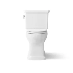 Two-piece elongated toilet with skirted trapway, 1.28 gpf^Kohler Best