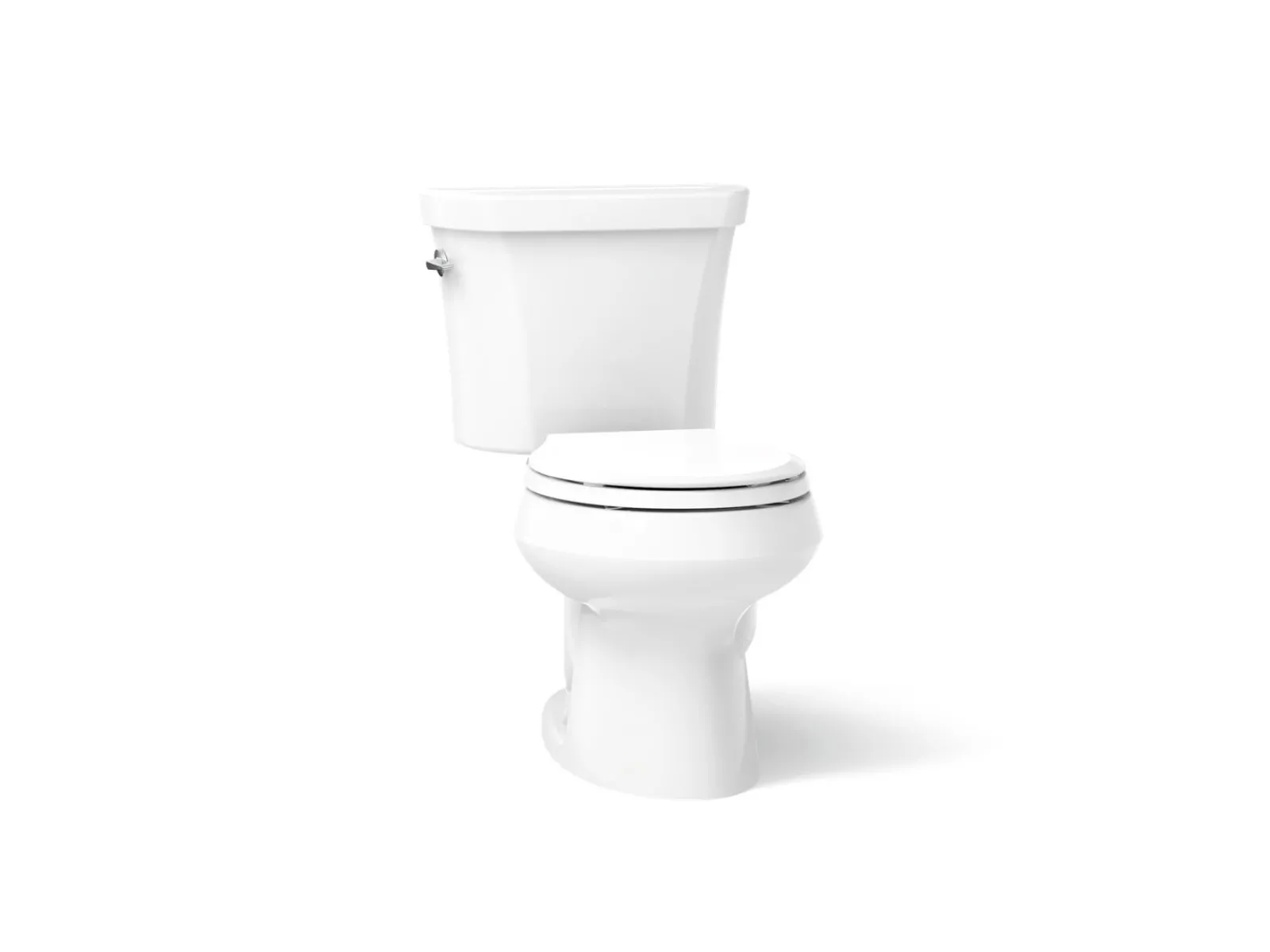 Two-piece round-front toilet, dual-flush^Kohler