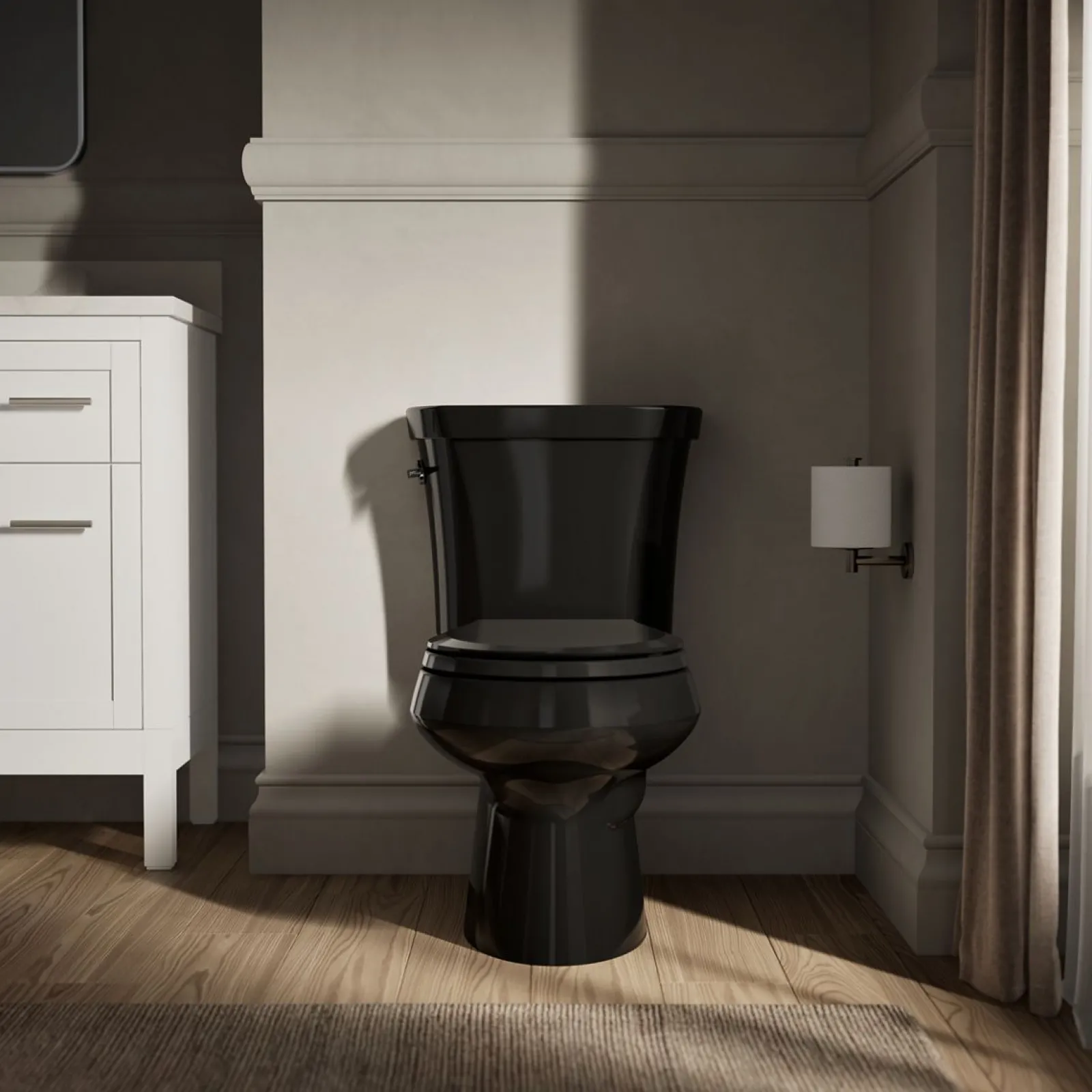 Two-piece round-front toilet, dual-flush^Kohler