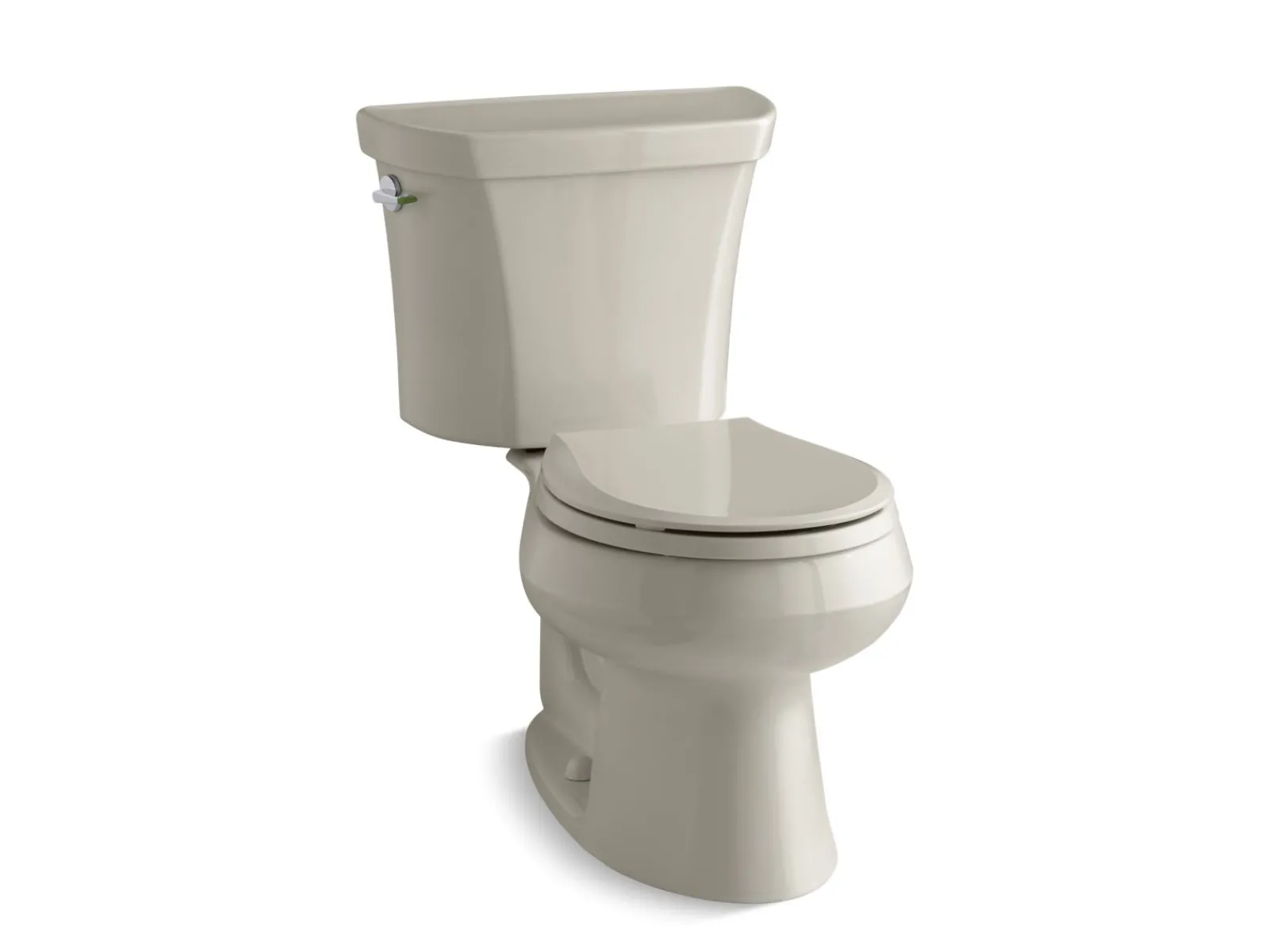 Two-piece round-front toilet, dual-flush^Kohler