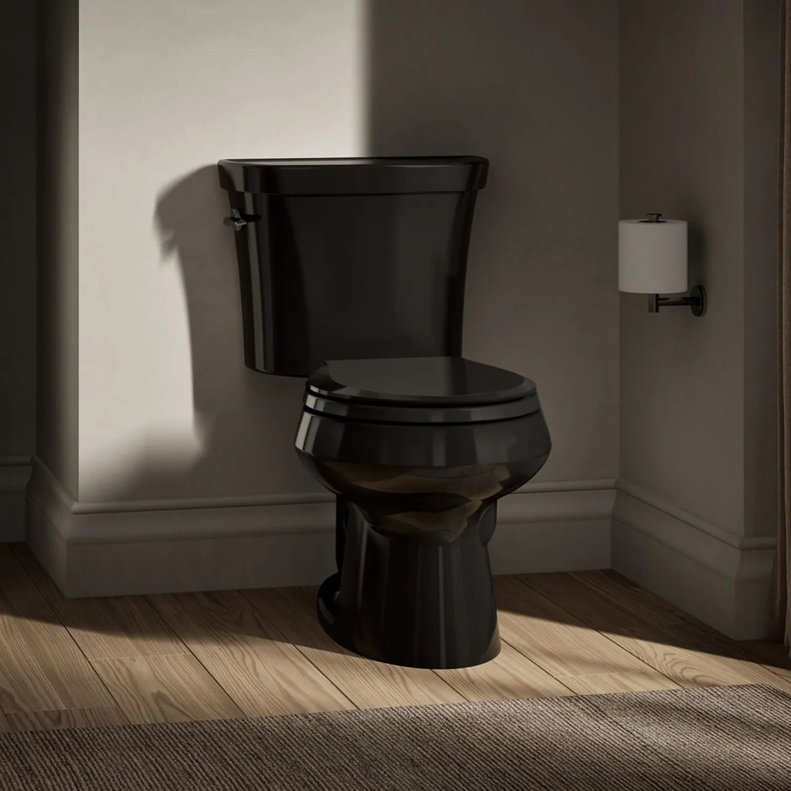 Two-piece round-front toilet, dual-flush^Kohler