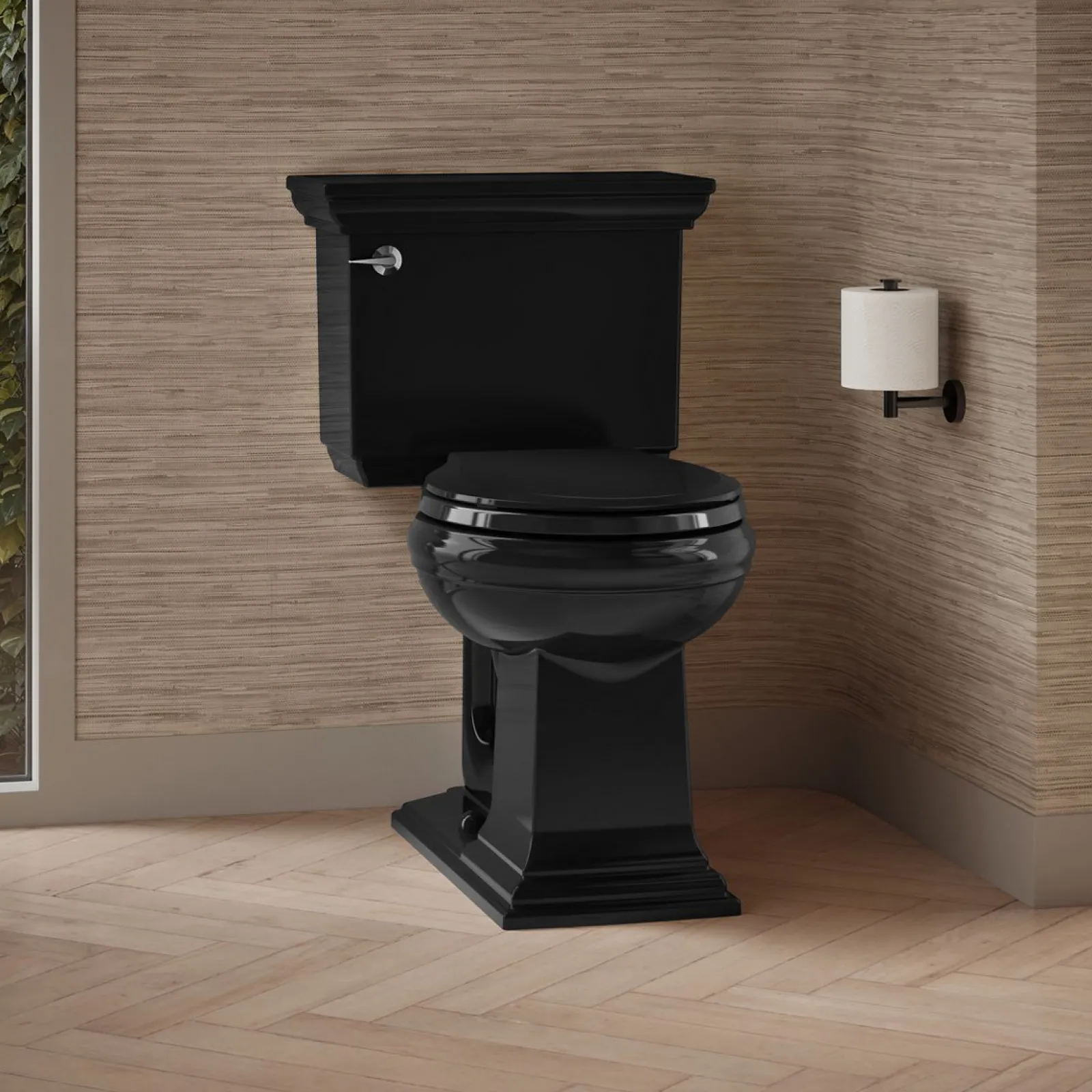 Two-piece round-front toilet, 1.28 gpf^Kohler Clearance