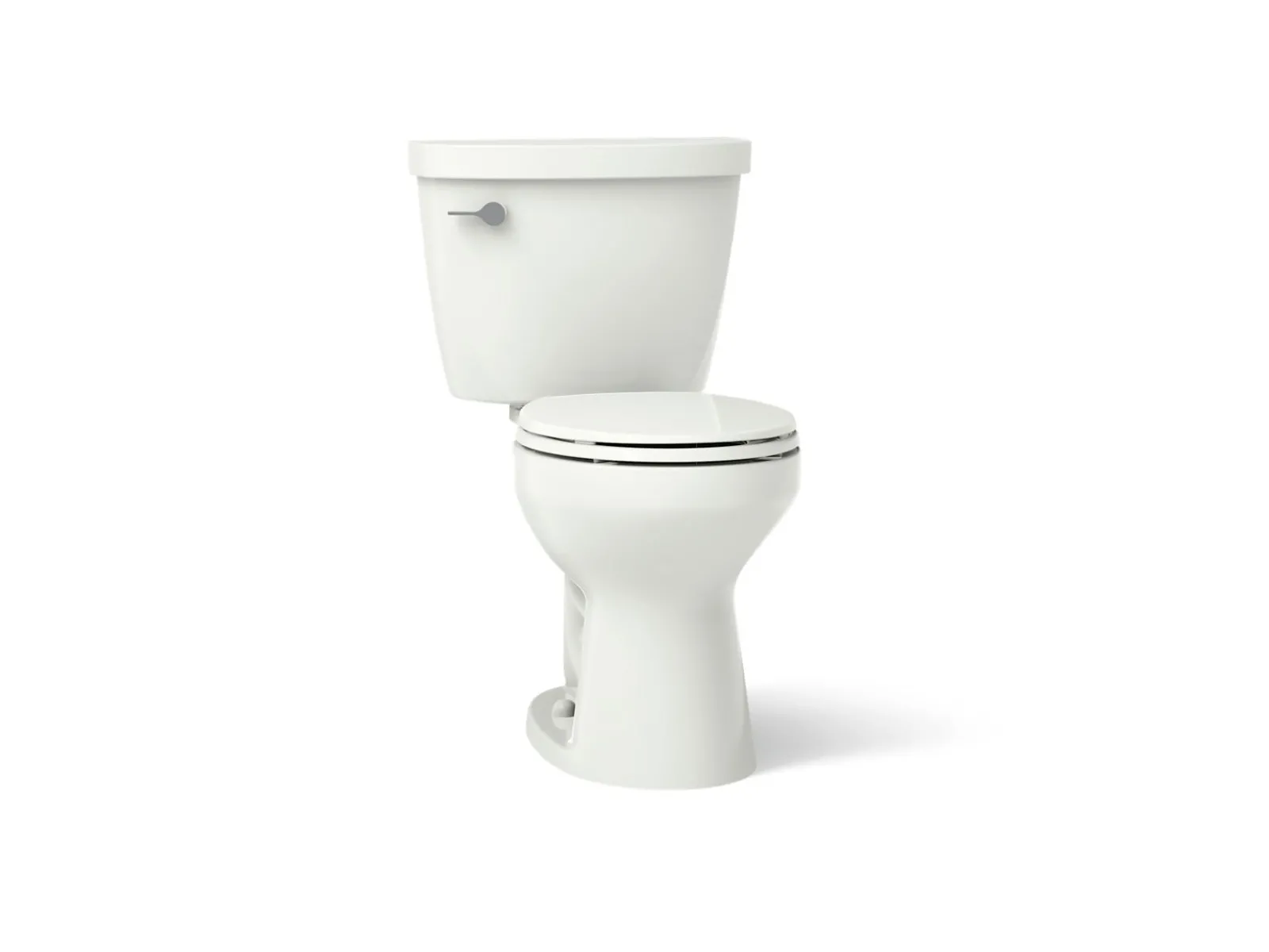 Two-piece round-front toilet, 1.28 gpf^Kohler New