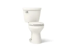 Two-piece round-front toilet, 1.28 gpf^Kohler New