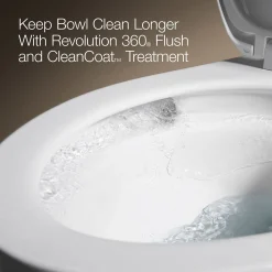 Two-piece round-front toilet, 1.6 gpf^Kohler New