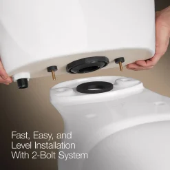 Two-piece round-front toilet, 1.6 gpf^Kohler New