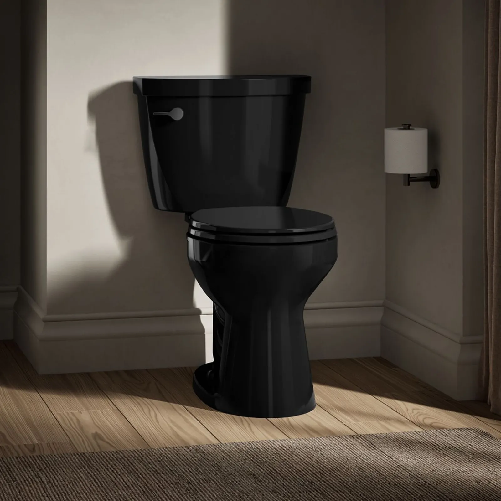 Two-piece round-front toilet, 1.6 gpf^Kohler New
