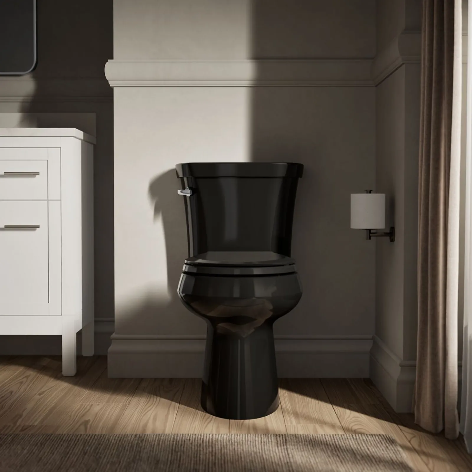 Two-piece round-front toilet, 1.28 gpf^Kohler New