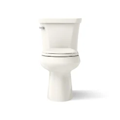 Two-piece round-front toilet, 1.28 gpf^Kohler New
