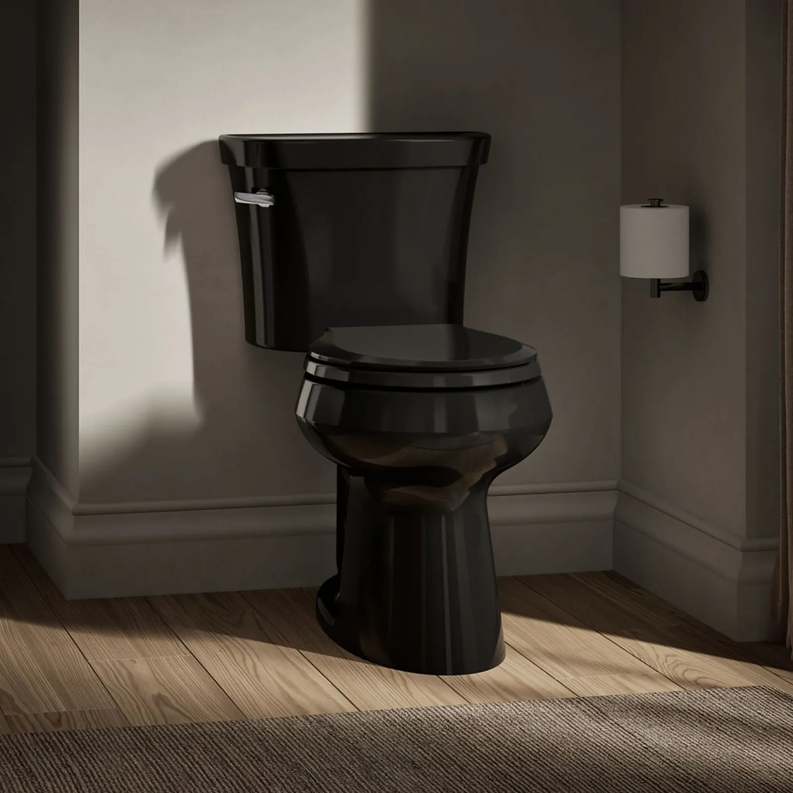 Two-piece round-front toilet, 1.28 gpf^Kohler New