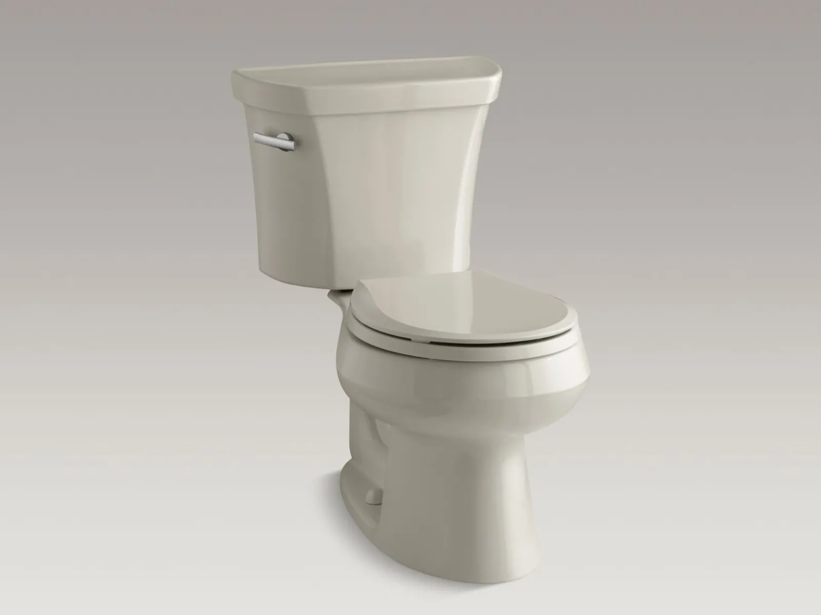 Two-piece round-front toilet, 1.28 gpf^Kohler Best