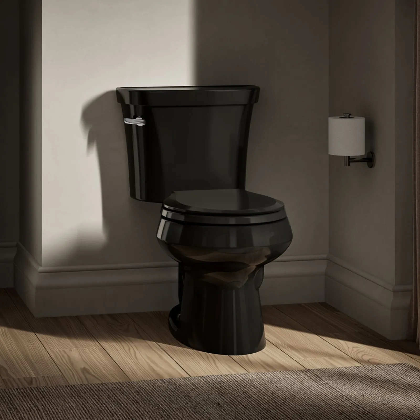Two-piece round-front toilet, 1.28 gpf^Kohler Best