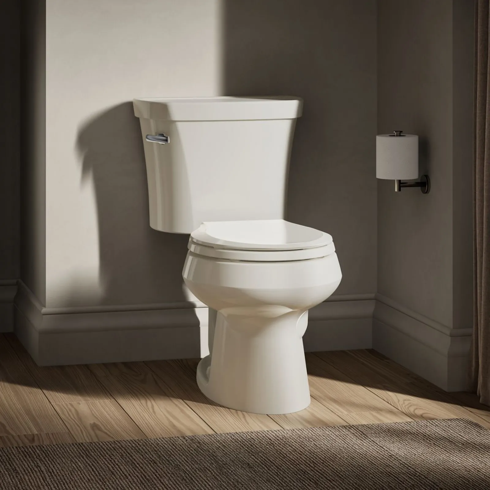 Two-piece round-front toilet, 1.28 gpf^Kohler Best