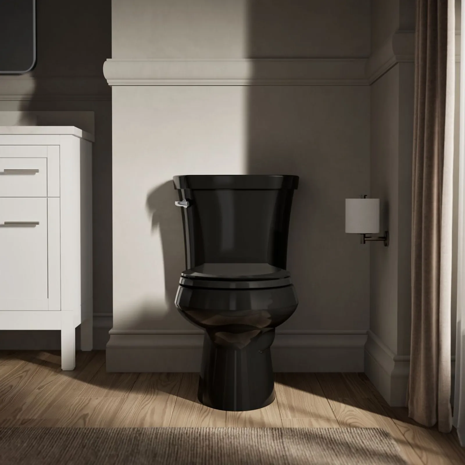 Two-piece round-front toilet, 1.28 gpf^Kohler Clearance
