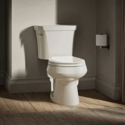 Two-piece round-front toilet, 1.28 gpf^Kohler Outlet