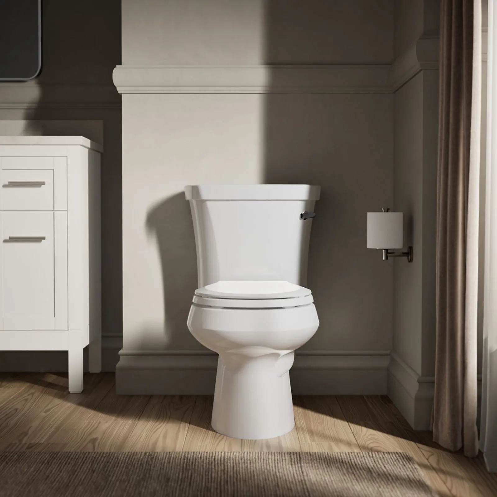 Two-piece round-front toilet, 1.28 gpf^Kohler Best