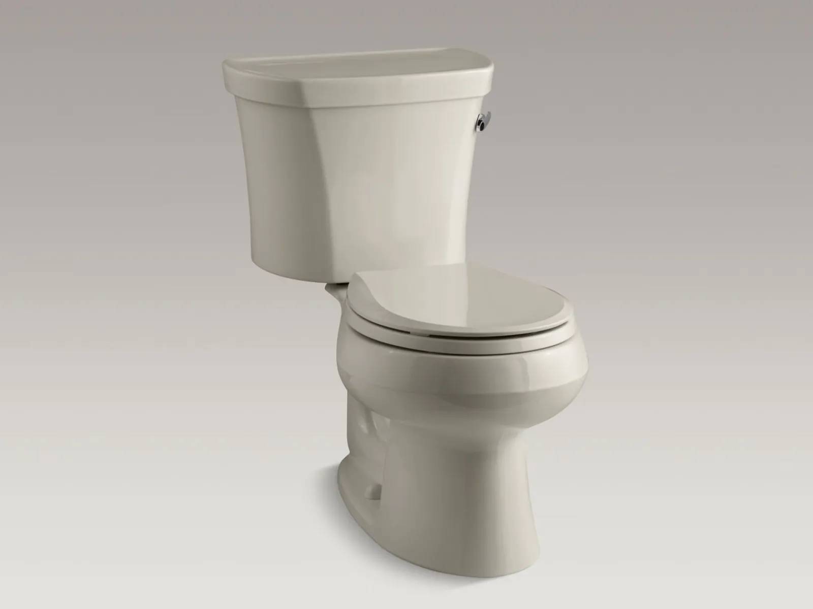 Two-piece round-front toilet, 1.28 gpf^Kohler Best