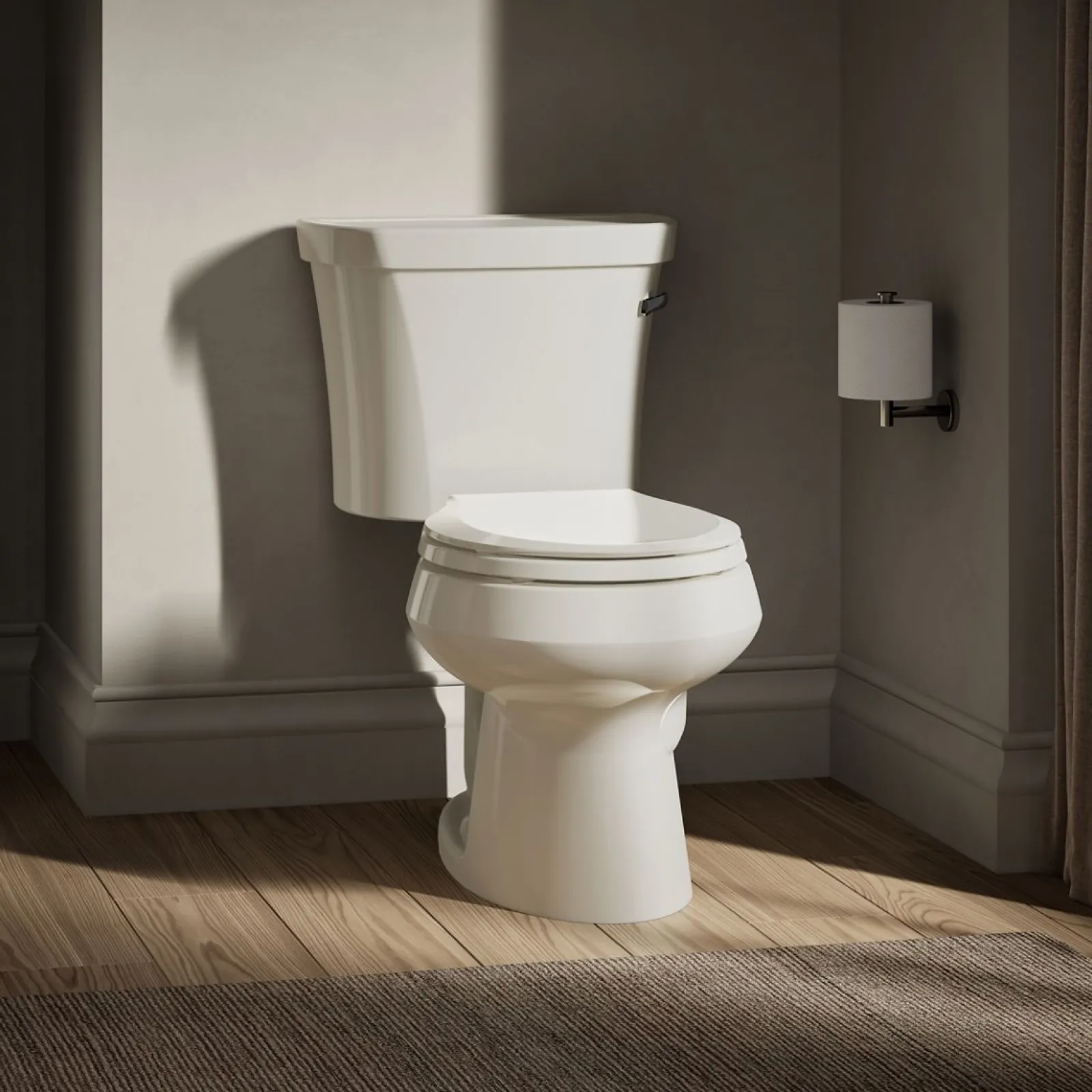 Two-piece round-front toilet, 1.28 gpf^Kohler Best