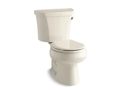 Two-piece round-front toilet, 1.28 gpf^Kohler Outlet