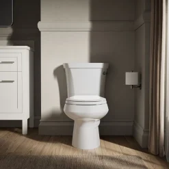 Two-piece round-front toilet, 1.28 gpf^Kohler Outlet