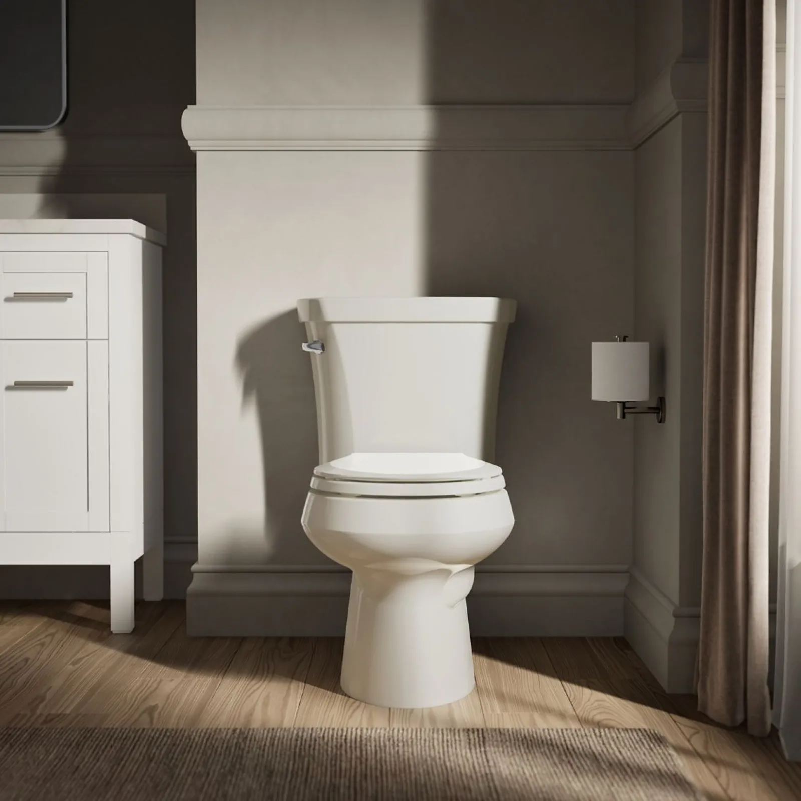 Two-piece round-front toilet, 1.28 gpf^Kohler Outlet
