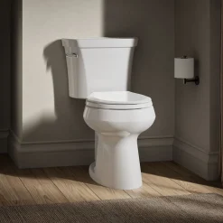 Two-piece round-front toilet, 1.28 gpf^Kohler Clearance