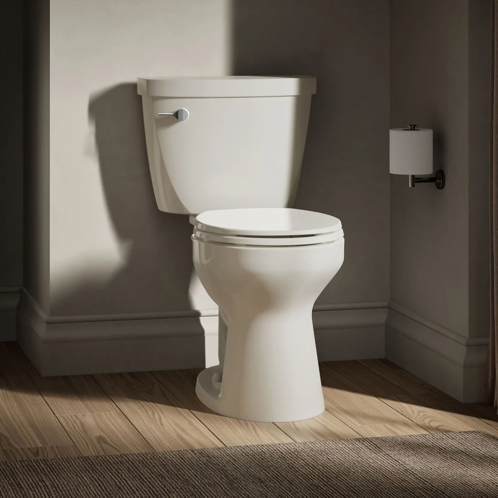 Two-piece round-front toilet, 1.28 gpf^Kohler Clearance