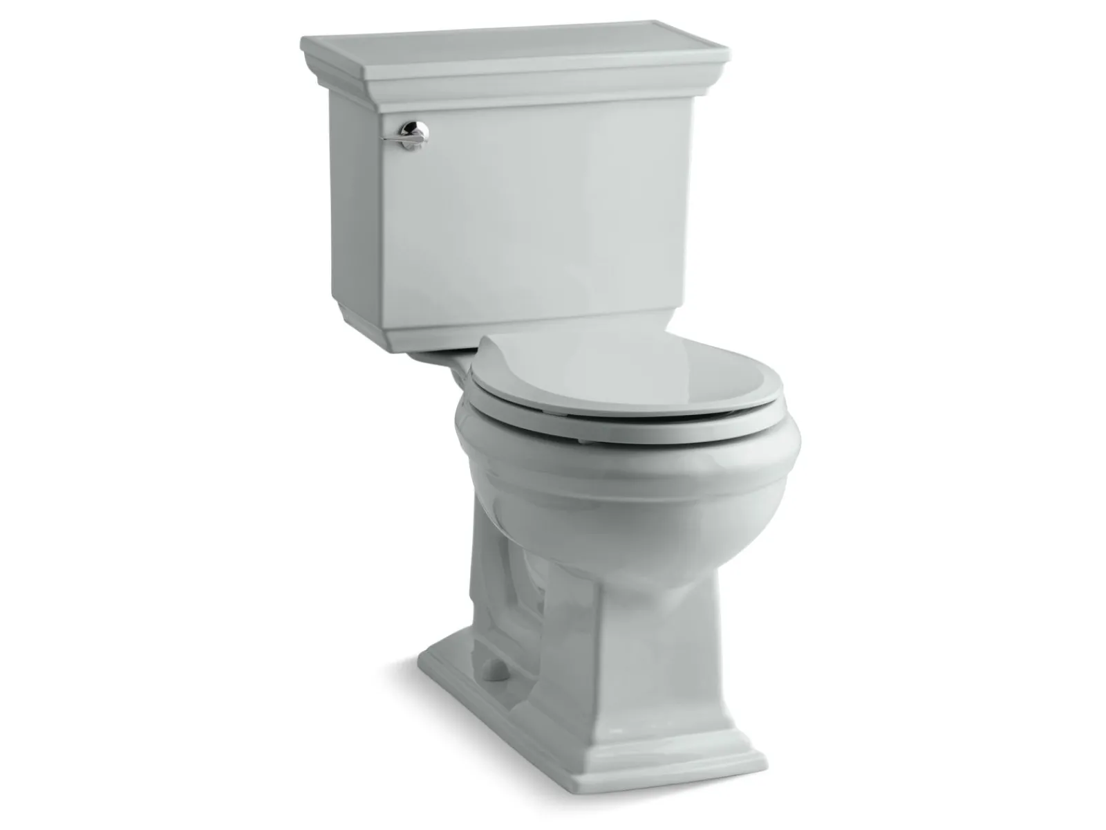 Two-piece round-front toilet, 1.28 gpf^Kohler