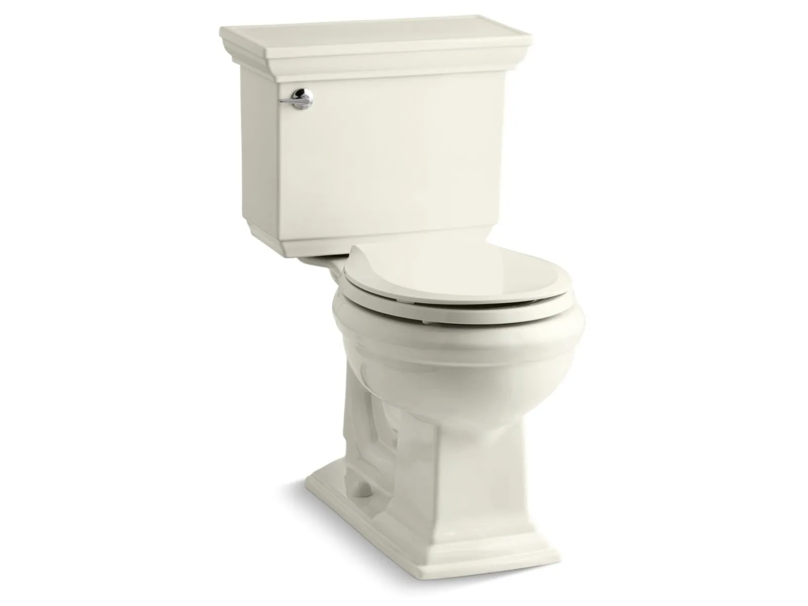 Two-piece round-front toilet, 1.28 gpf^Kohler