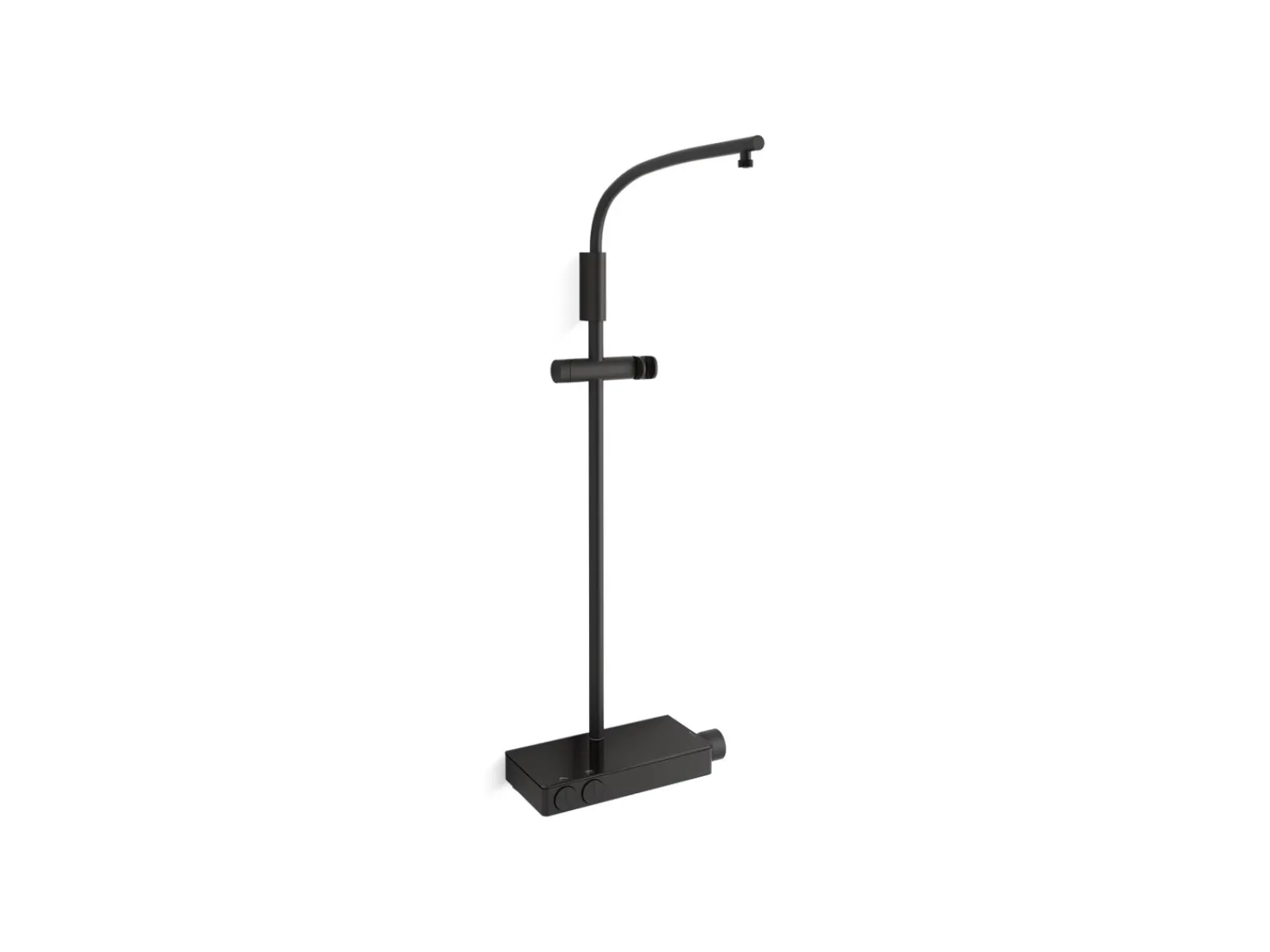 Two-way exposed thermostatic valve with shower column for rainhead and handshower^Kohler