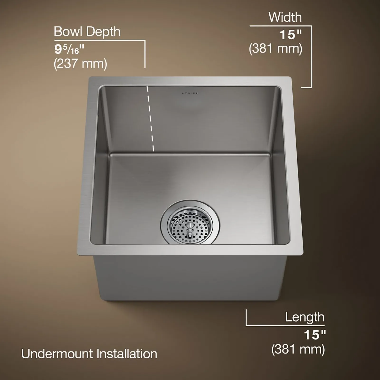 15" undermount bar sink^Kohler Sale