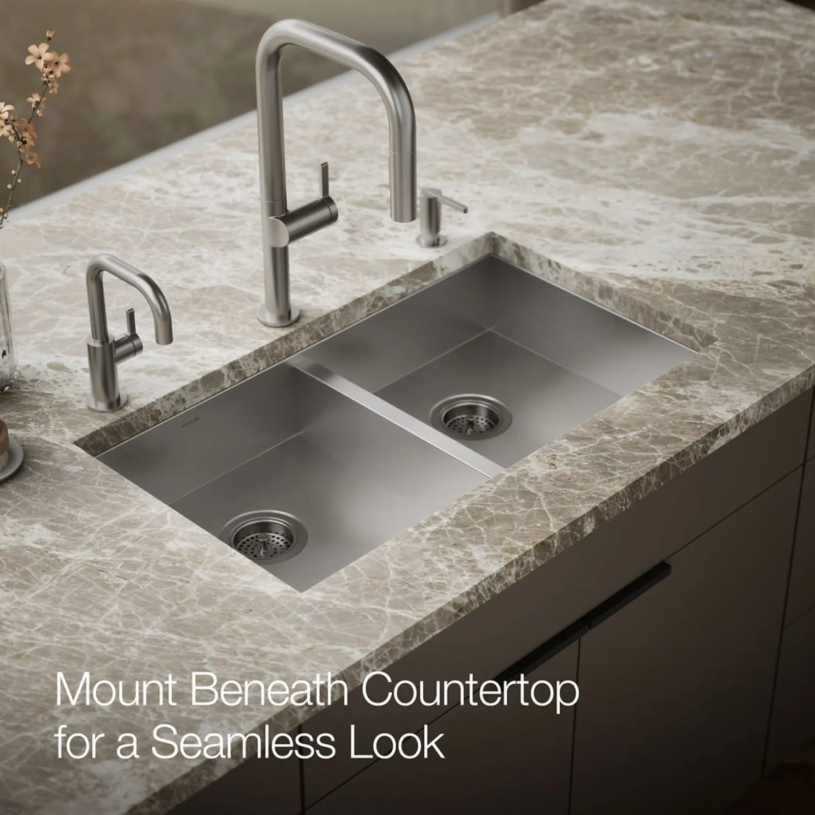32" undermount double-bowl kitchen sink^Kohler Sale