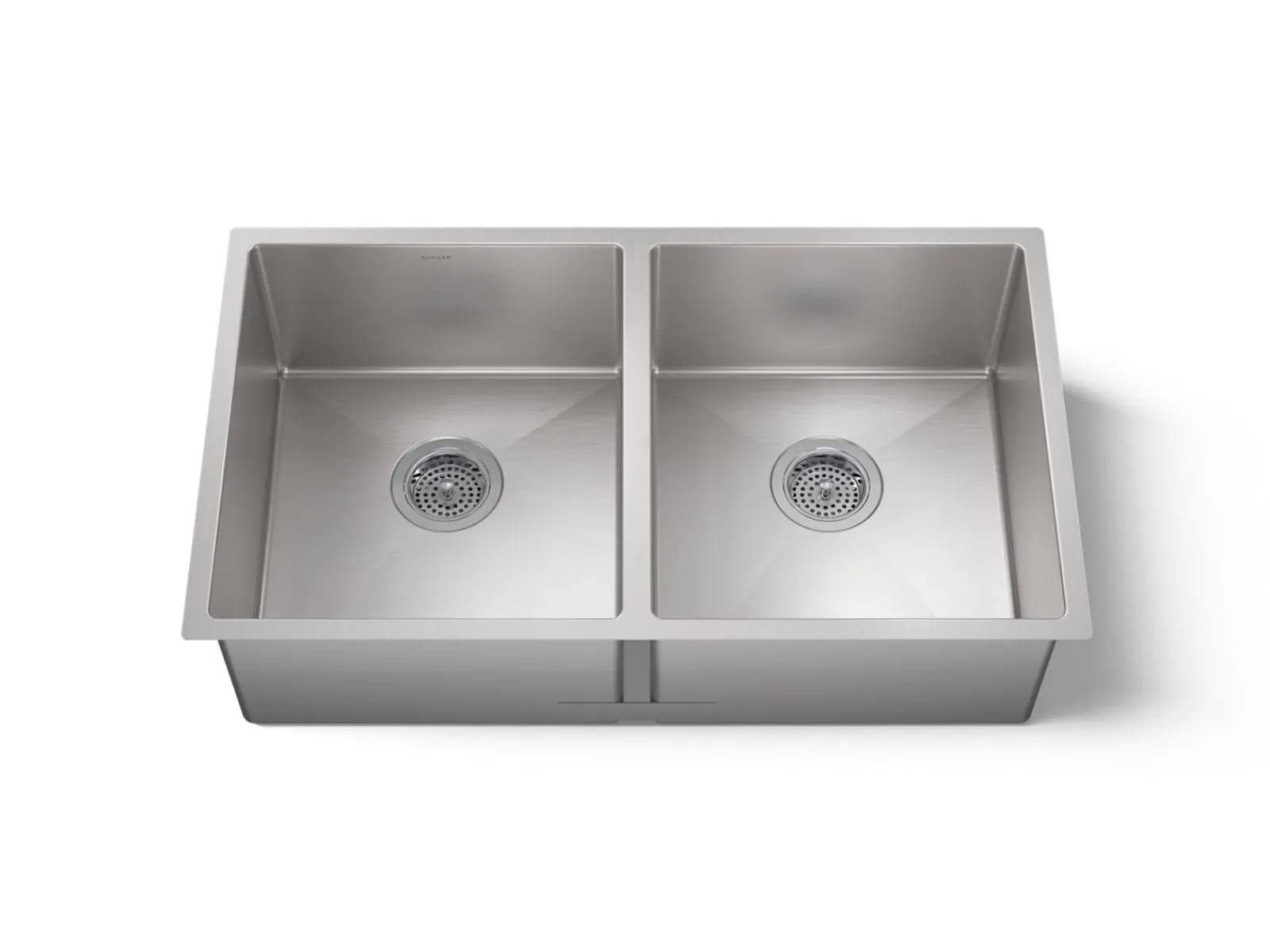 32" undermount double-bowl kitchen sink with accessories^Kohler Clearance