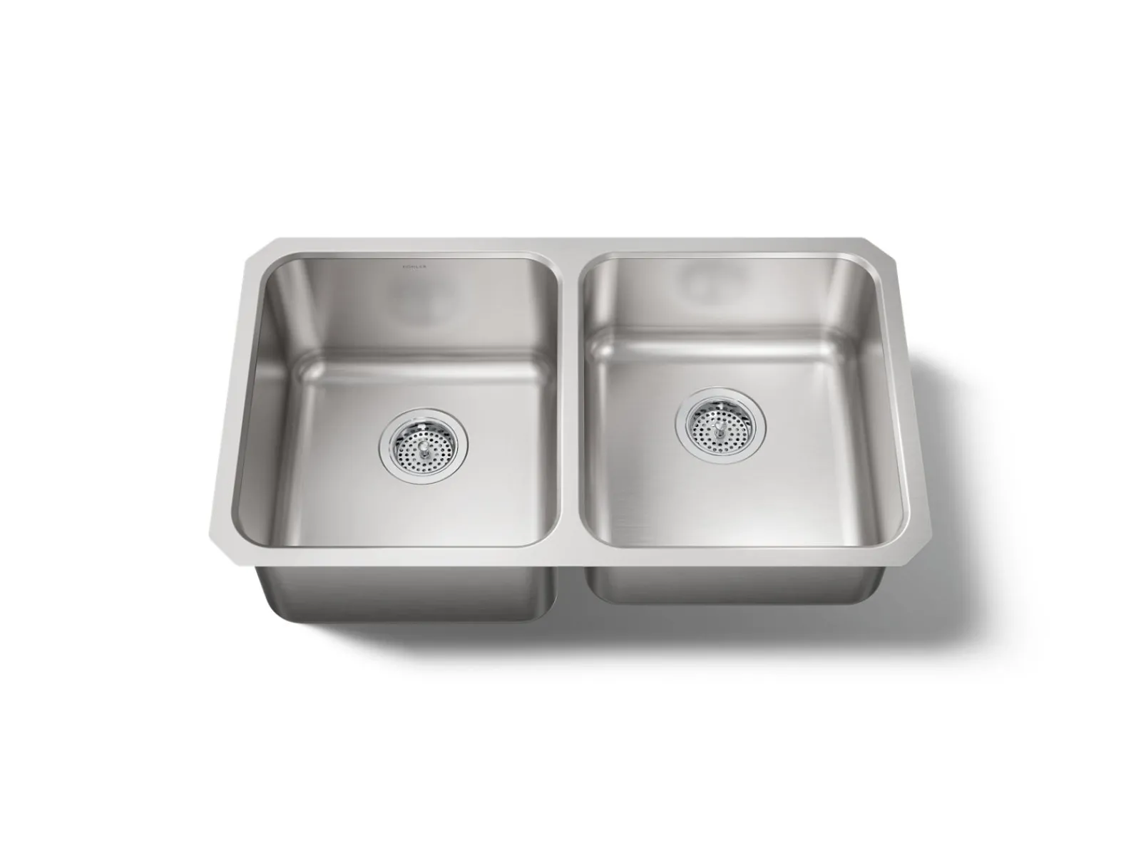 31-1/2" undermount double-bowl kitchen sink^Kohler Discount