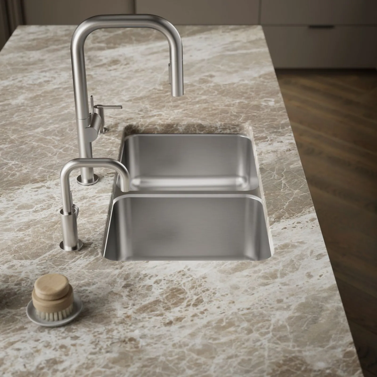 31-1/2" undermount double-bowl kitchen sink^Kohler Discount