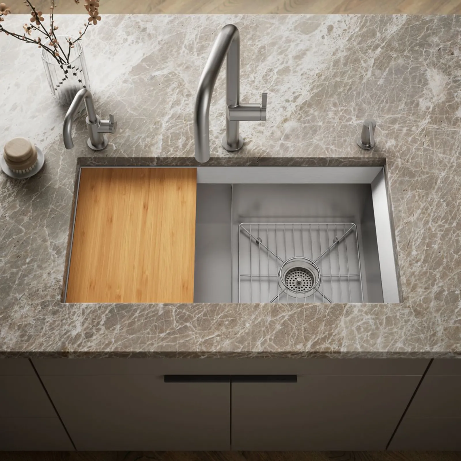 33" undermount double-bowl kitchen sink^Kohler Clearance