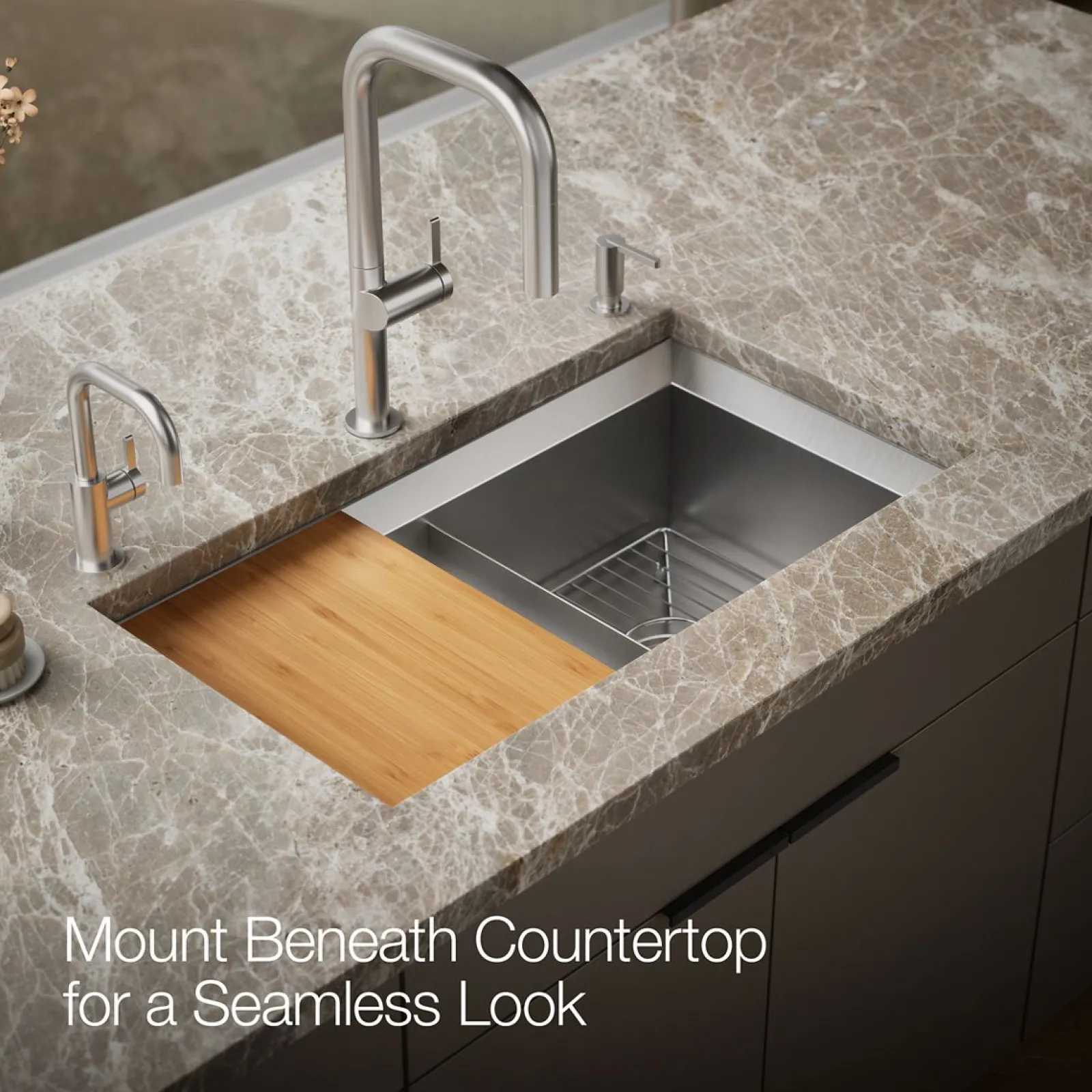 33" undermount double-bowl kitchen sink^Kohler Clearance