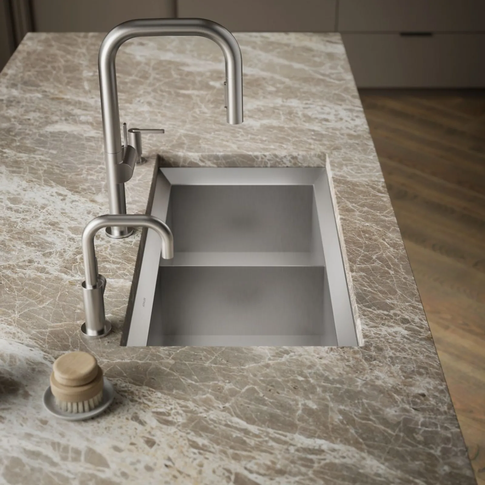 33" undermount double-bowl kitchen sink^Kohler Clearance