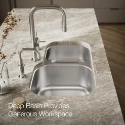 35-1/4 undermount double-bowl kitchen sink^Kohler Outlet