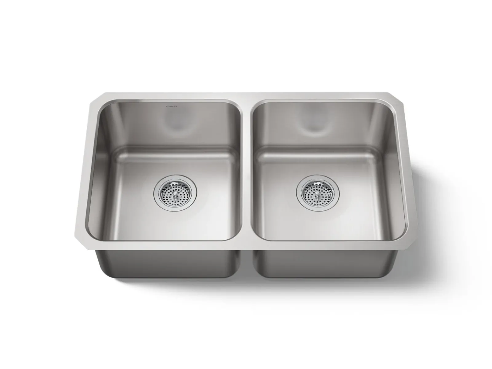 31-1/2" undermount double-bowl kitchen sink^Kohler Outlet