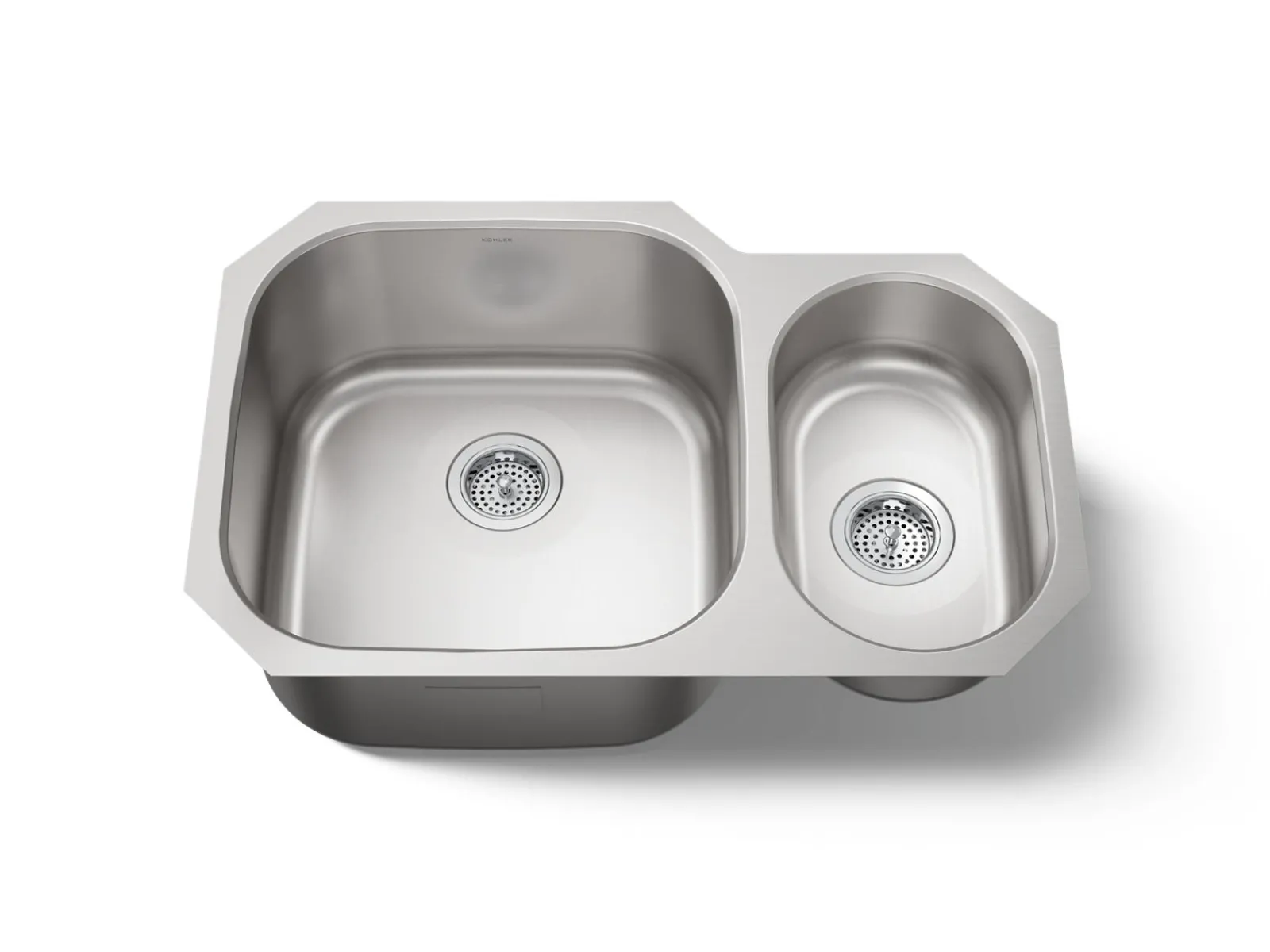 30-3/4" undermount double-bowl kitchen sink^Kohler Hot