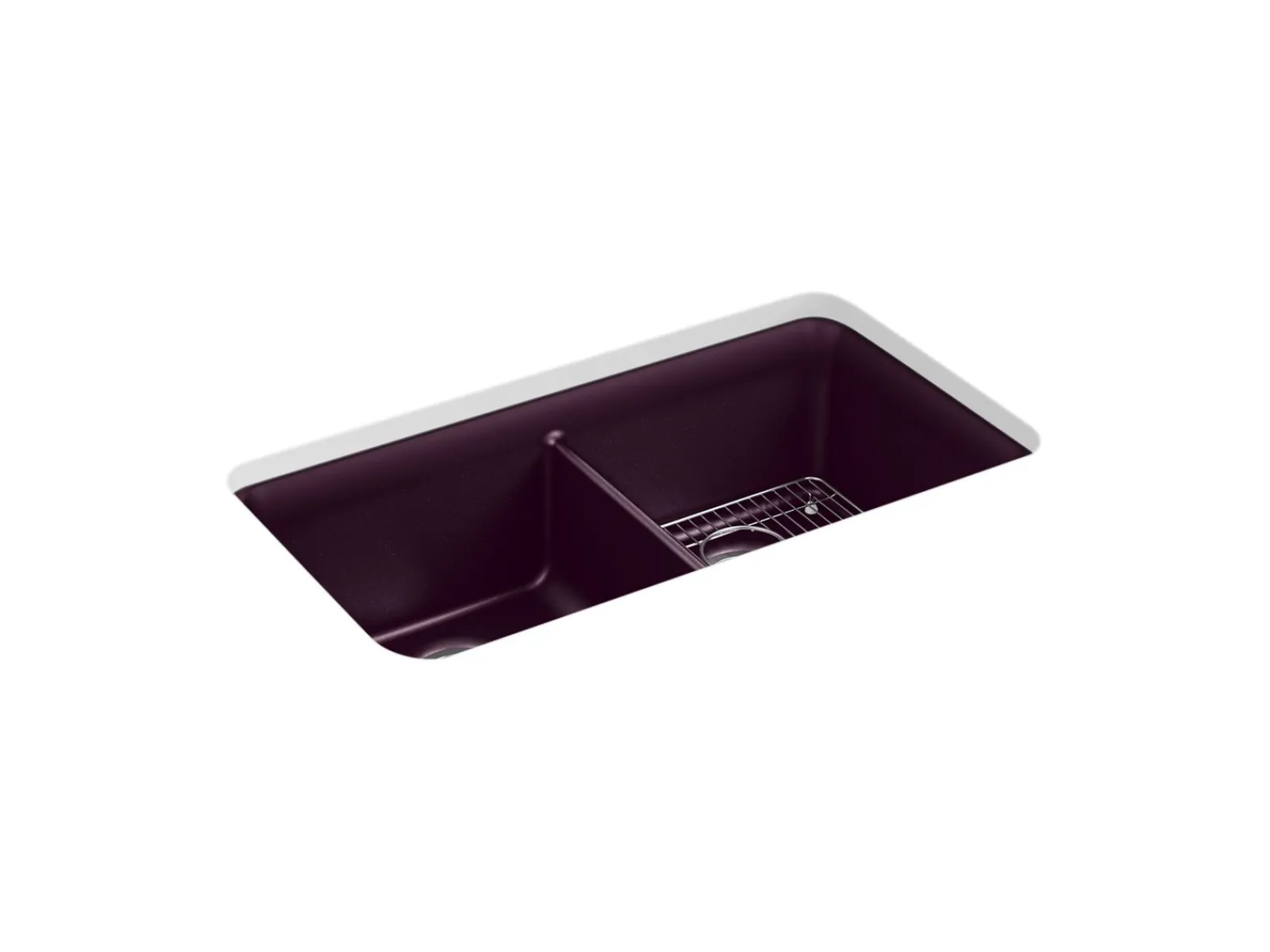 33-1/2" undermount double-bowl kitchen sink^Kohler