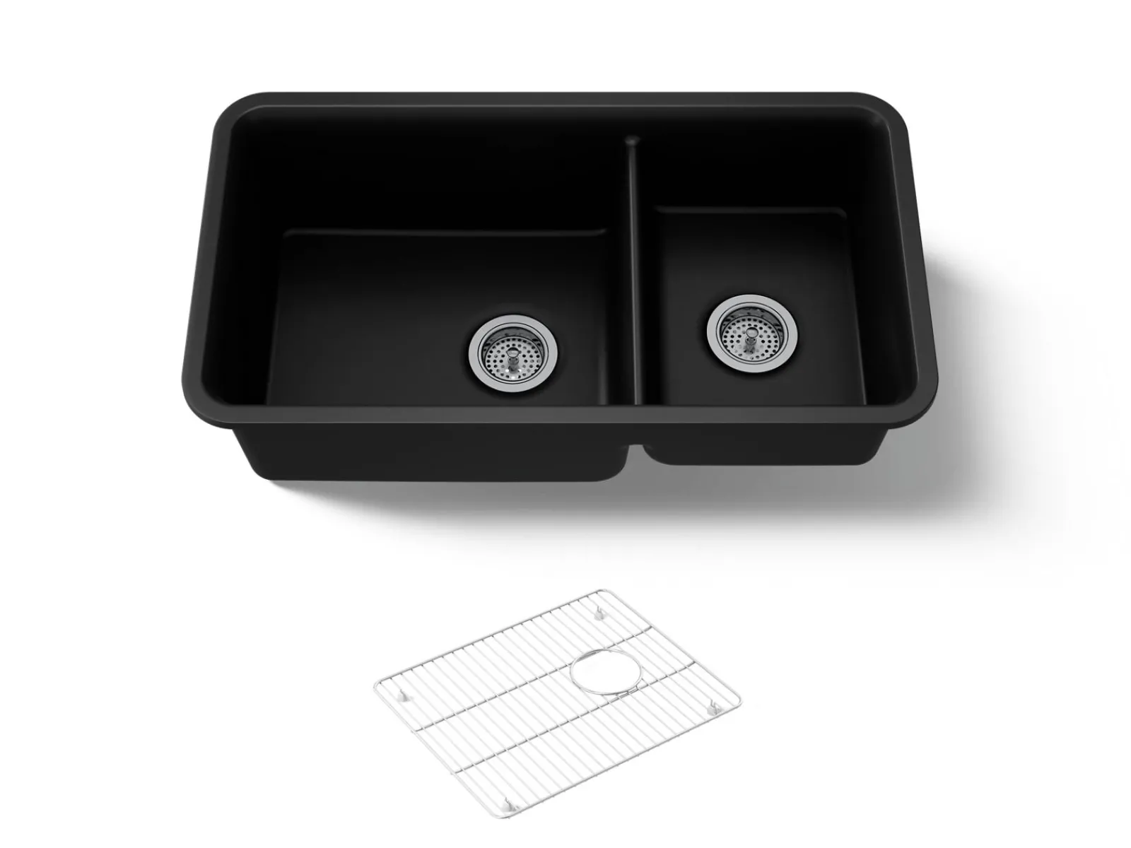 33-1/2" undermount double-bowl kitchen sink^Kohler Discount